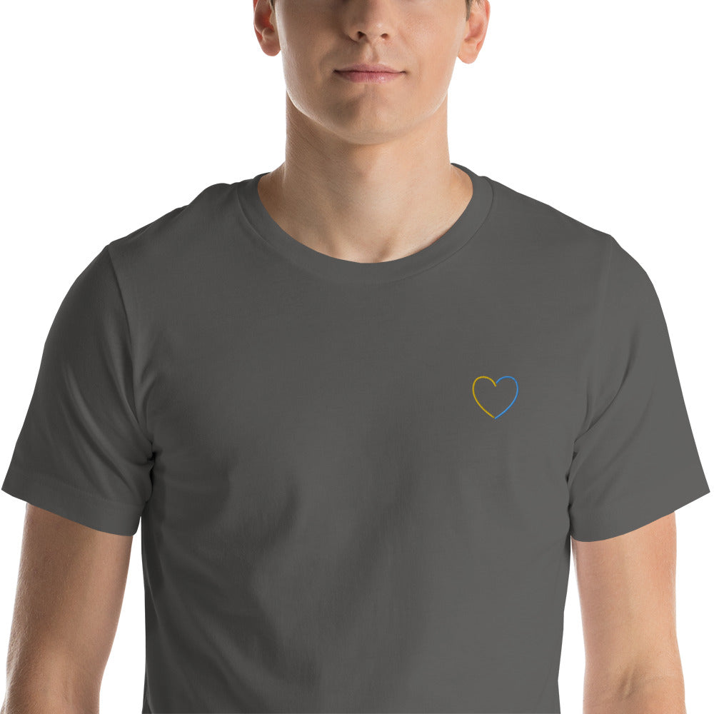 Love to Ukraine Embroidered T-shirt