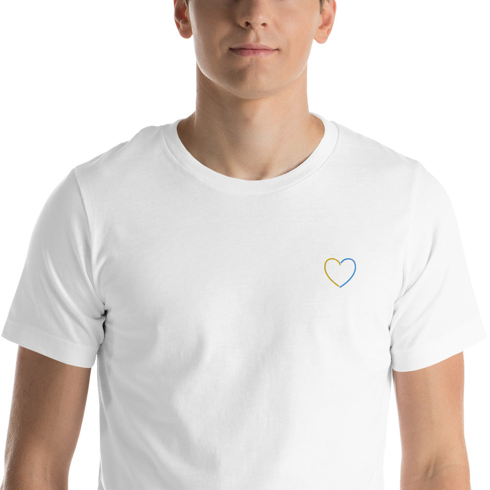 Love to Ukraine Embroidered T-shirt